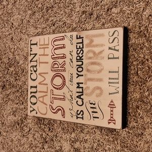 Barbara Lloyd Calm the Storm Wooden Sign